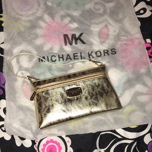 Authentic Gold Michael Kors Purse